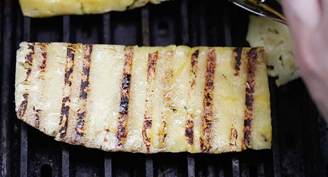 grilled pineapple on a grill