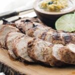 sliced pork tendelroin
