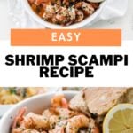 shrimp scampi pin for pinterest