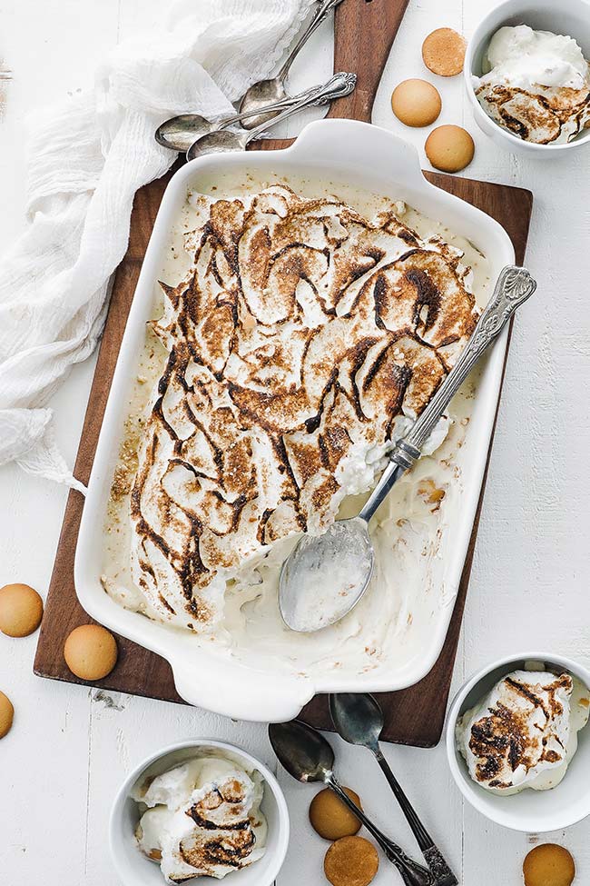 southern banana pudding with wafers