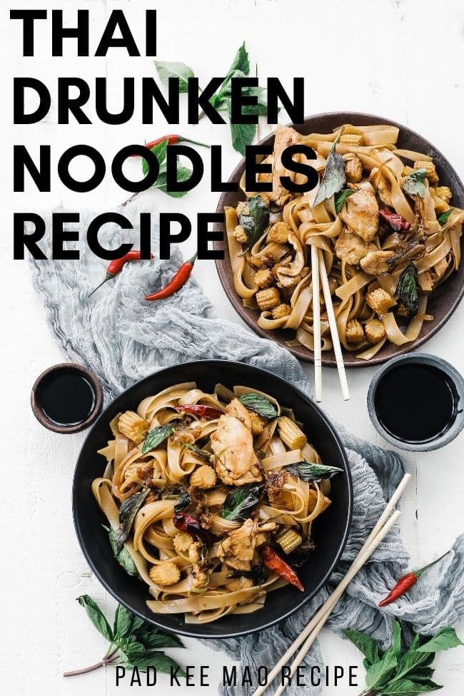 Thai Drunken Noodles Recipe (Pad Kee Mao) Chef Billy Parisi