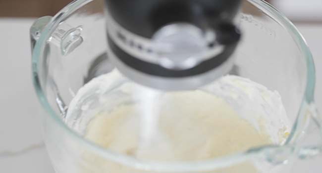 whipping butter in a stand mixer
