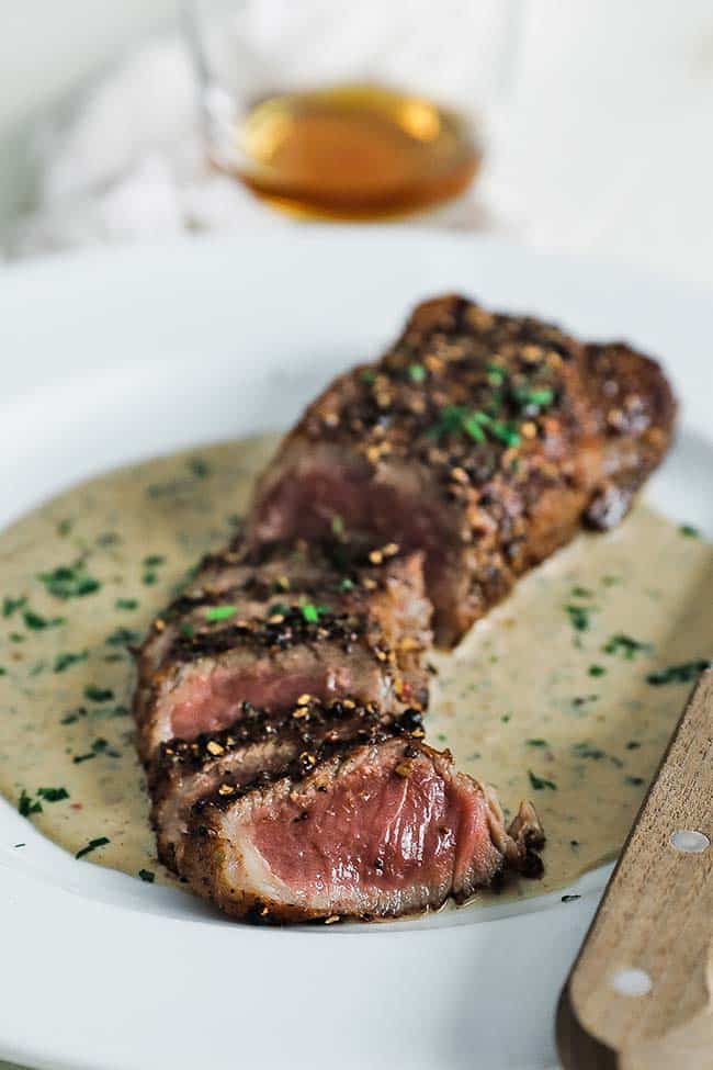 Steak au poivre vert – The Nosey Chef