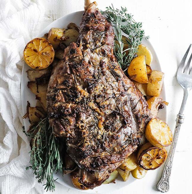 Roast Bone in Leg of Lamb (Easter dinner 2022)