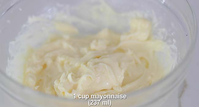 bowl of homemade mayonnaise