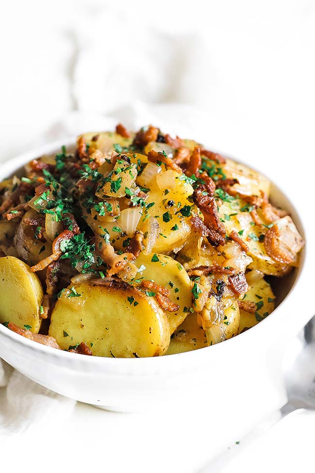 german style potato salad in a bowl