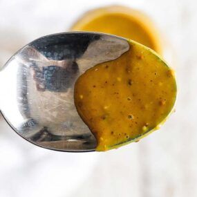 spoonful of carolina mustard bbq sauce
