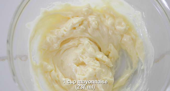 bowl of mayonnaise