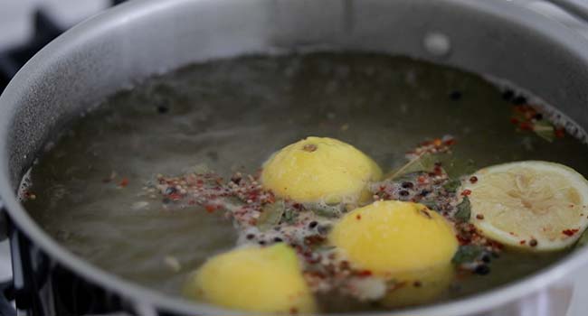 boiling lemons and pickling spice