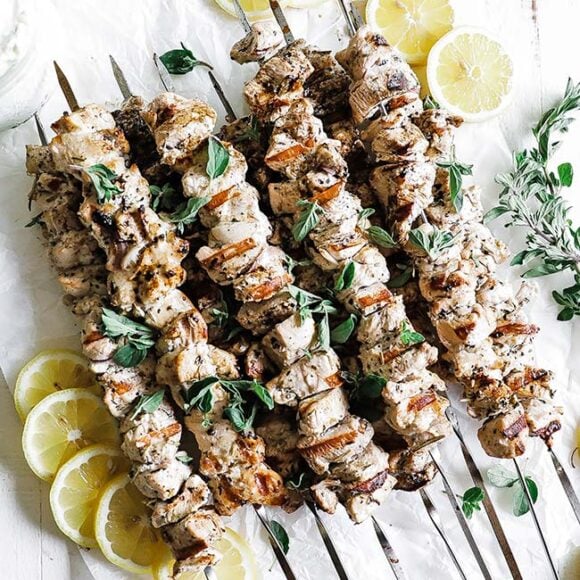 Greek Chicken Souvlaki Recipe Chef Billy Parisi