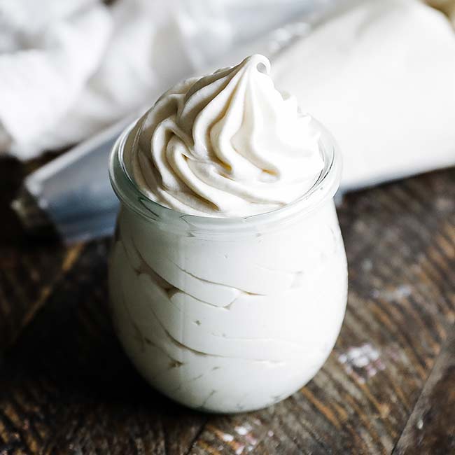 jar of cream cheese frosting