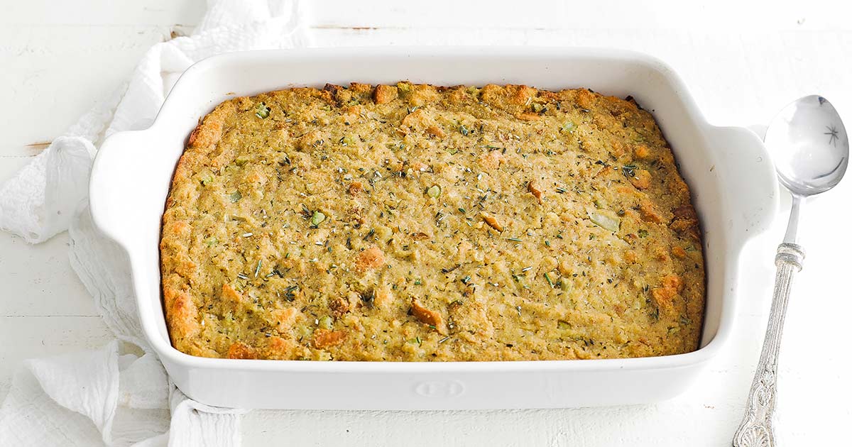 Homemade Cornbread Dressing Recipe - Chef Billy Parisi