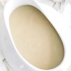 gravy boat full of veloute