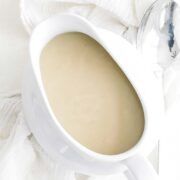 gravy boat full of veloute