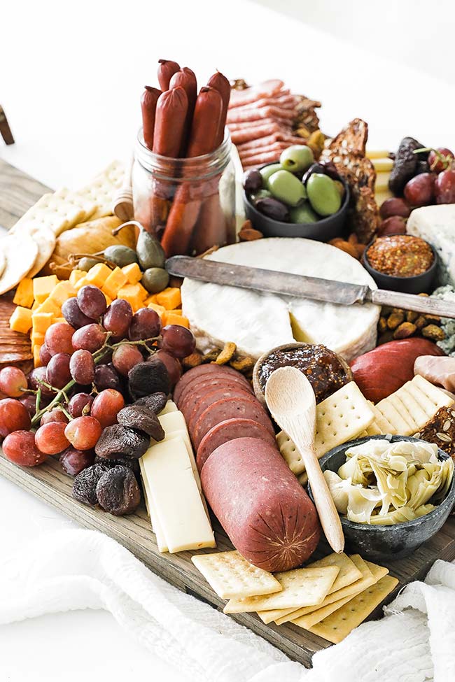 meat and cheese charcuterie board