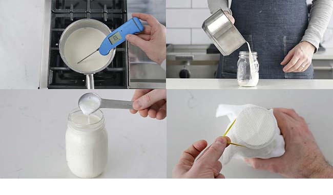 procedures for making creme fraiche