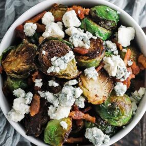bowl of roasted brussels sprouts