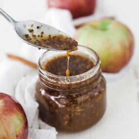 honey ham glaze in a jar