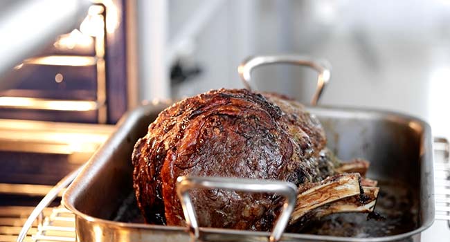 cooking a bone in ribeye roast in the oven