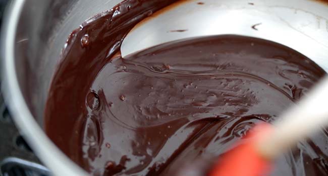 making chocolate ganache