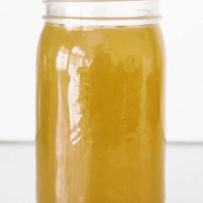 jar of homemade brodo