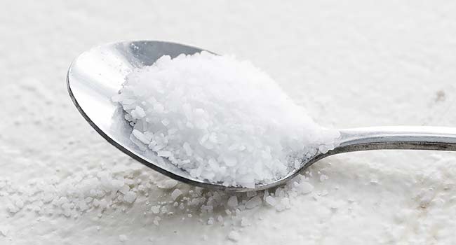 spoonful of kosher salt