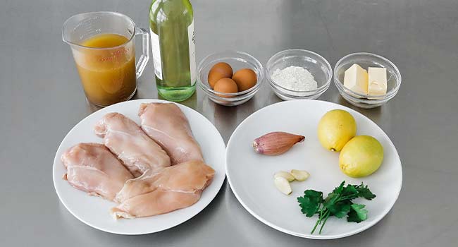 ingredients to make a chicken francese recipe