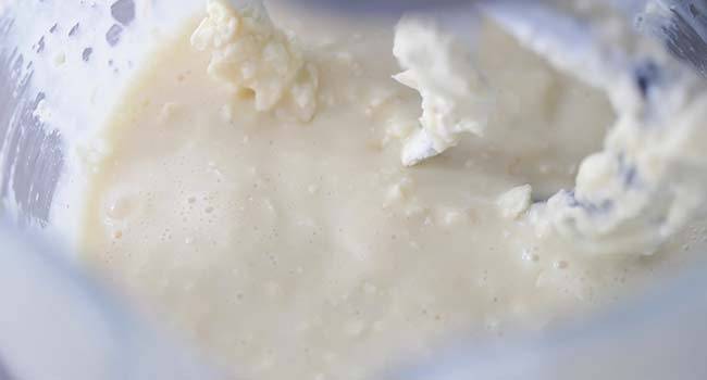 yeast and butter mixture in a stand mixer