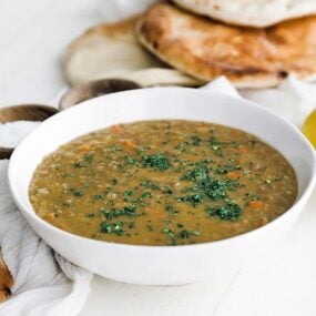 bowl of lentil soup