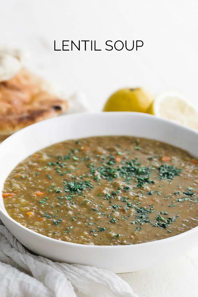 Homemade Lentil Soup Recipe - Chef Billy Parisi
