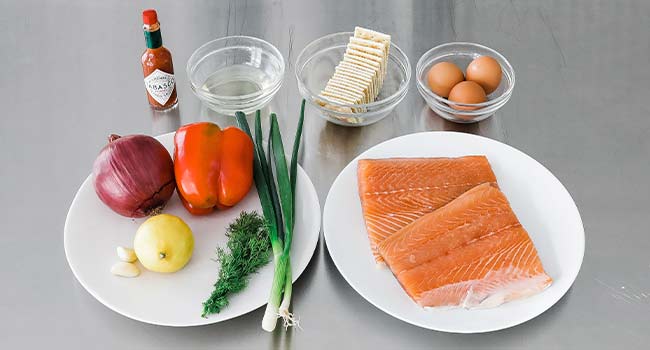 ingredients for salmon patties