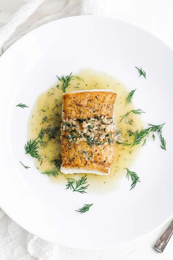 Pan Seared Halibut Recipe with Lemon Dill Butter Chef Billy Parisi