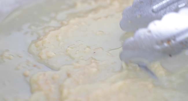 making a butter sauce in a pan