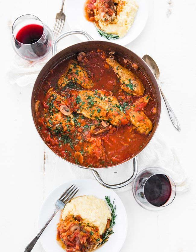 Authentic Chicken Cacciatore