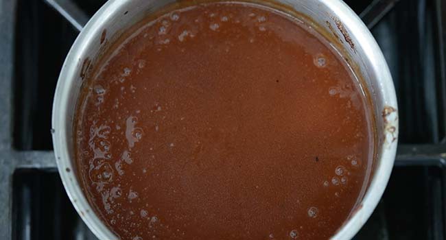 bbq sauce in a pot