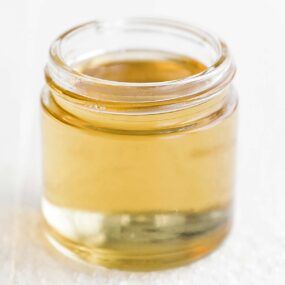jar of simple syrup
