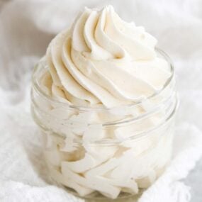 jar of buttercream