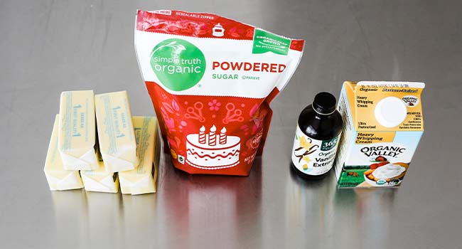 ingredients to make buttercream