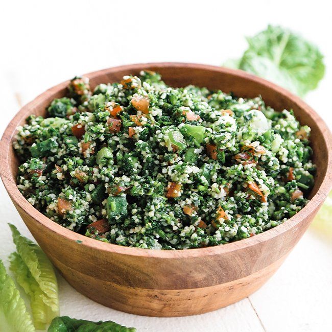 fresh Lebanese tabbouleh salad