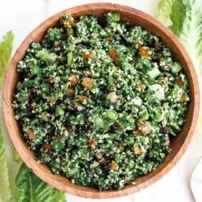 bowl of tabbouleh salad