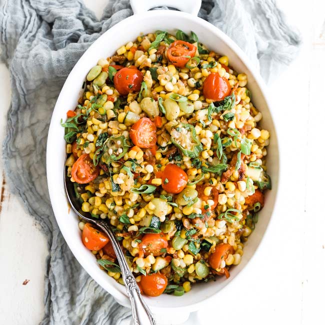 succotash with tomatoes and okra