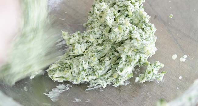 making an herb butter