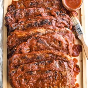 grilled pork steaks with bbq sauce