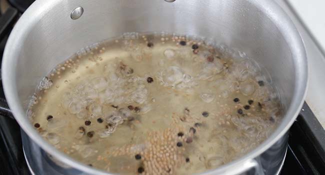 boiling a brine