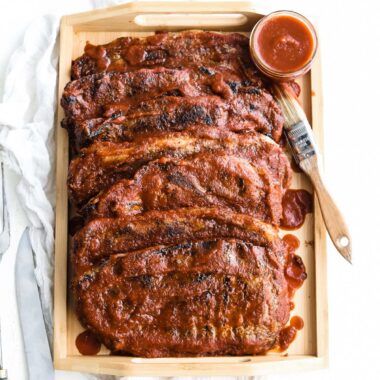 pork steaks on a platter