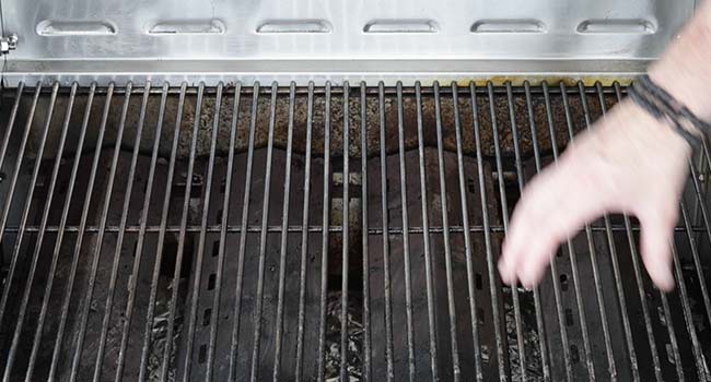 heating up a grill for a reverse sear