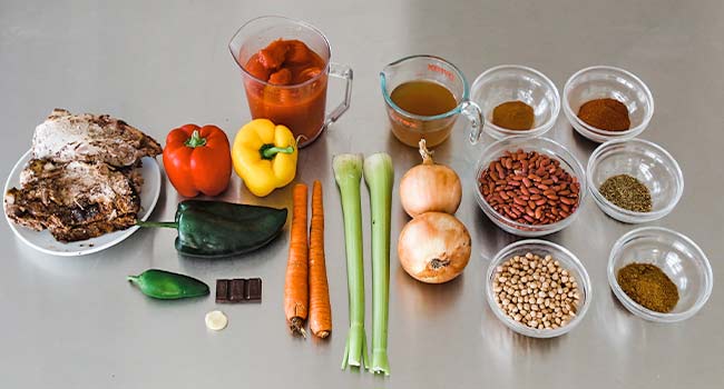 ingredients to make brisket chili