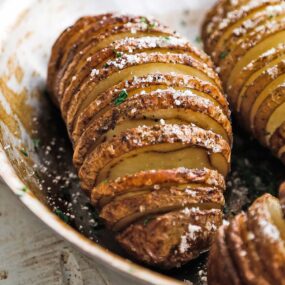 roasted hasselback potatoes