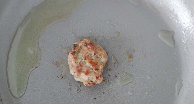 frying up ground pork