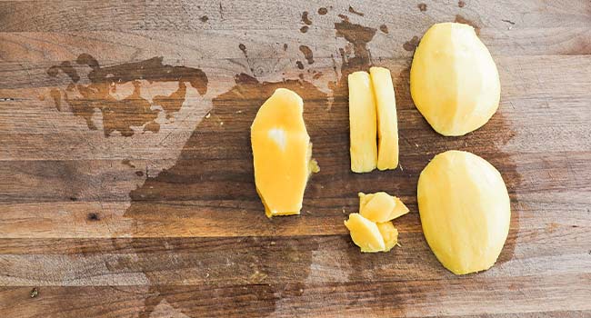 a fabricated fresh mango